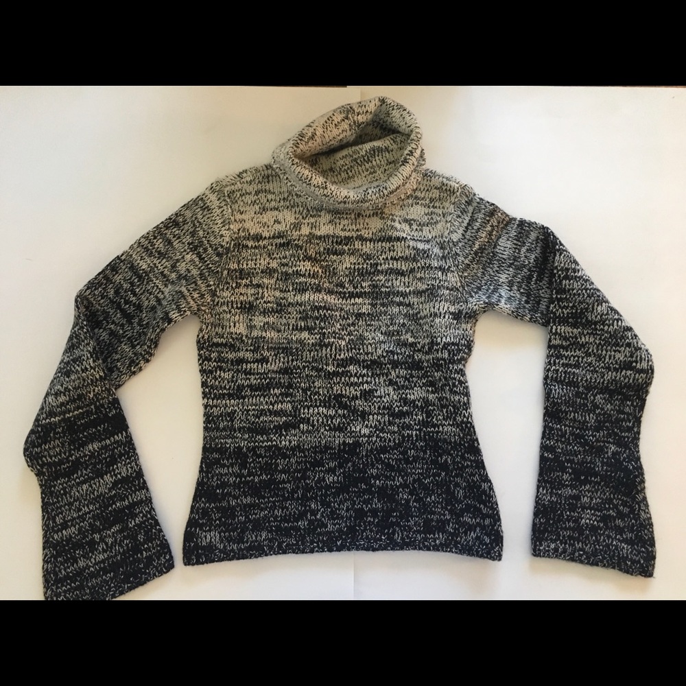 Laundry Women's Turtleneck Small Black/Cream